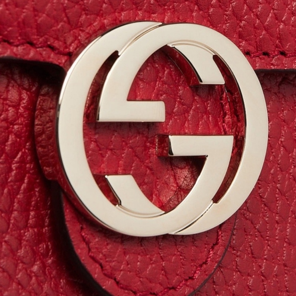 Gucci Interlocking Leather Bag - image 3